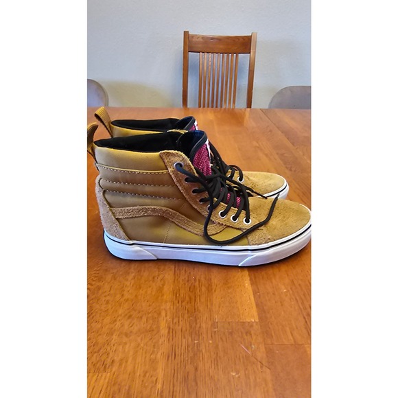 Vans Brown Suede High Top Sneaker‎ Womens 8.5 Men 7 Pink Tongue main image 4